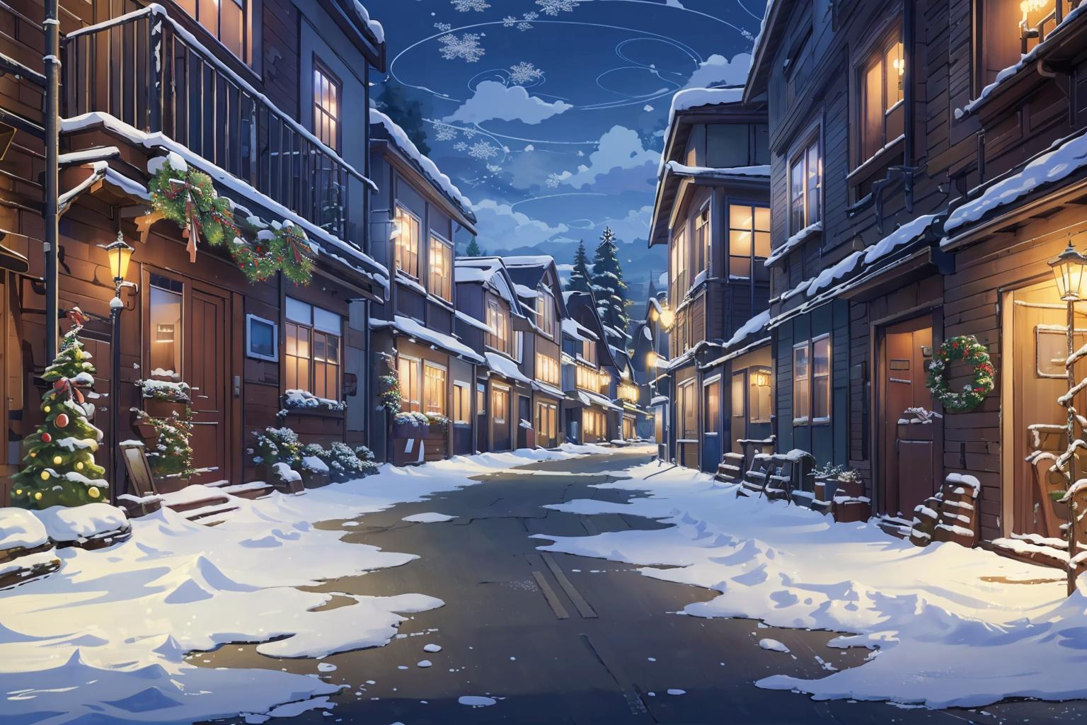 snowing : r/AnimeSketch